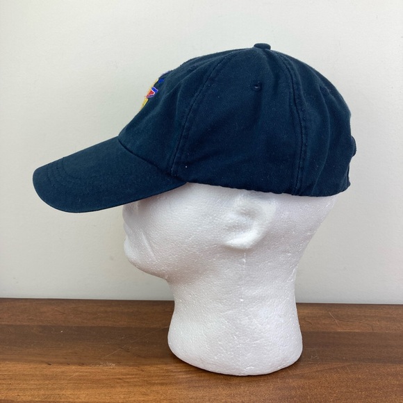 AR STAR! Navy Blue Embroidered Strapback Bullet Line Headwear Hat Cap. - Picture 4 of 9